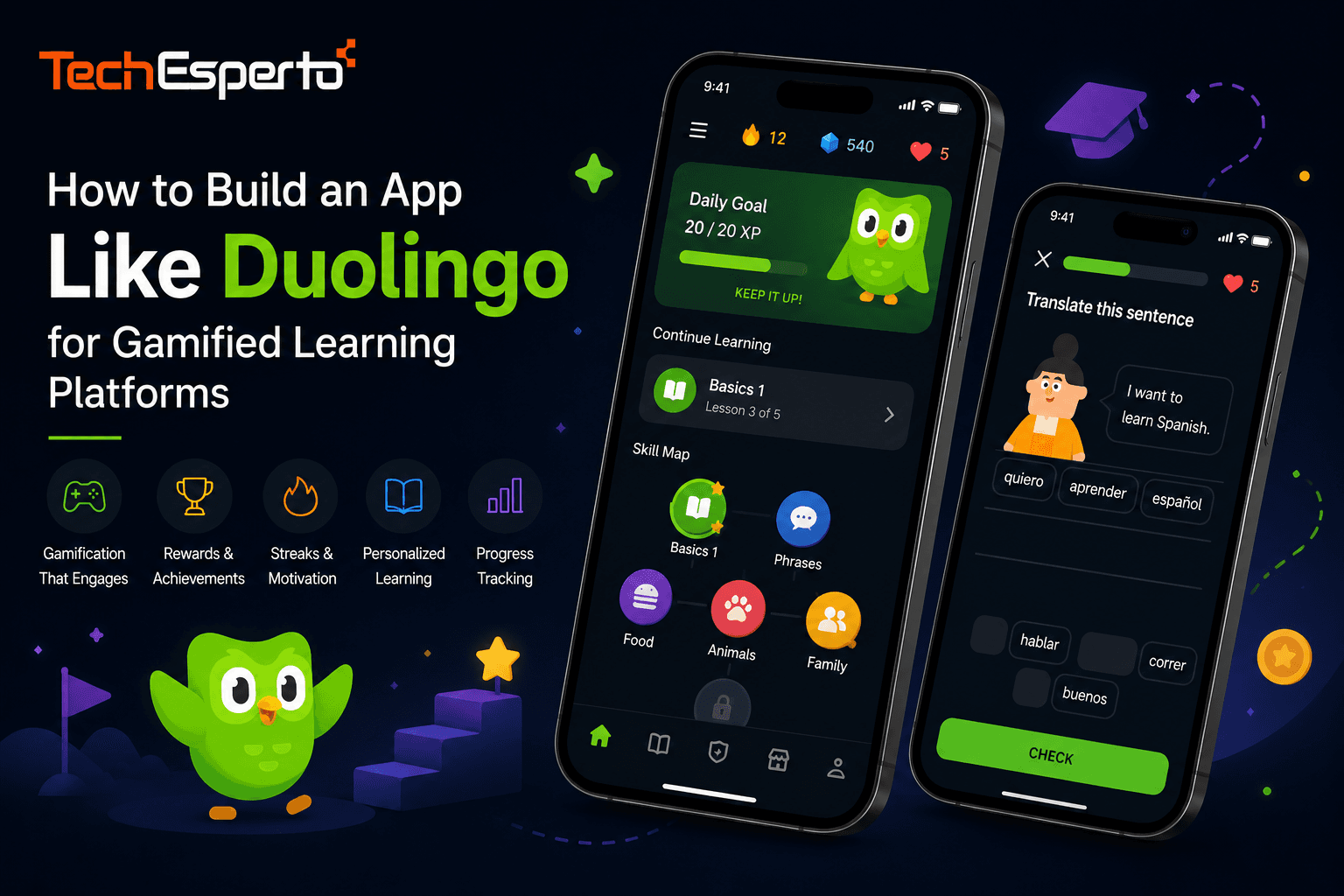 How to Build an App Like Duolingo for Gamified Learning Platforms