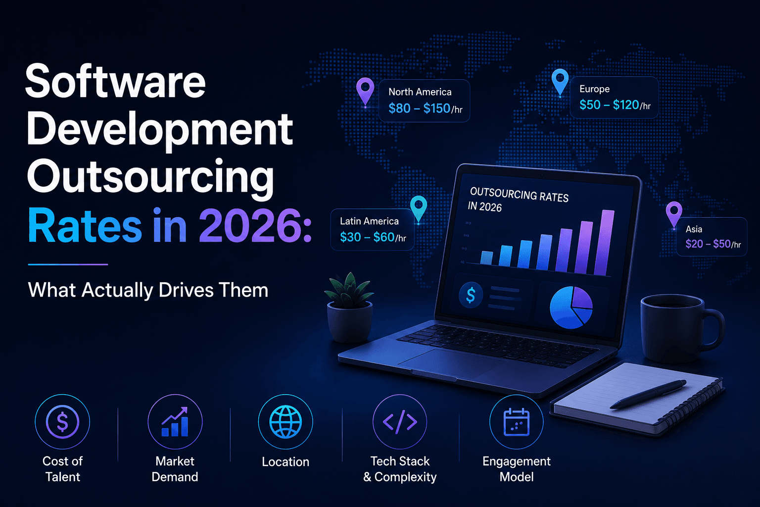 Software Development Outsourcing Rates in 2026: What Actually Drives Them
