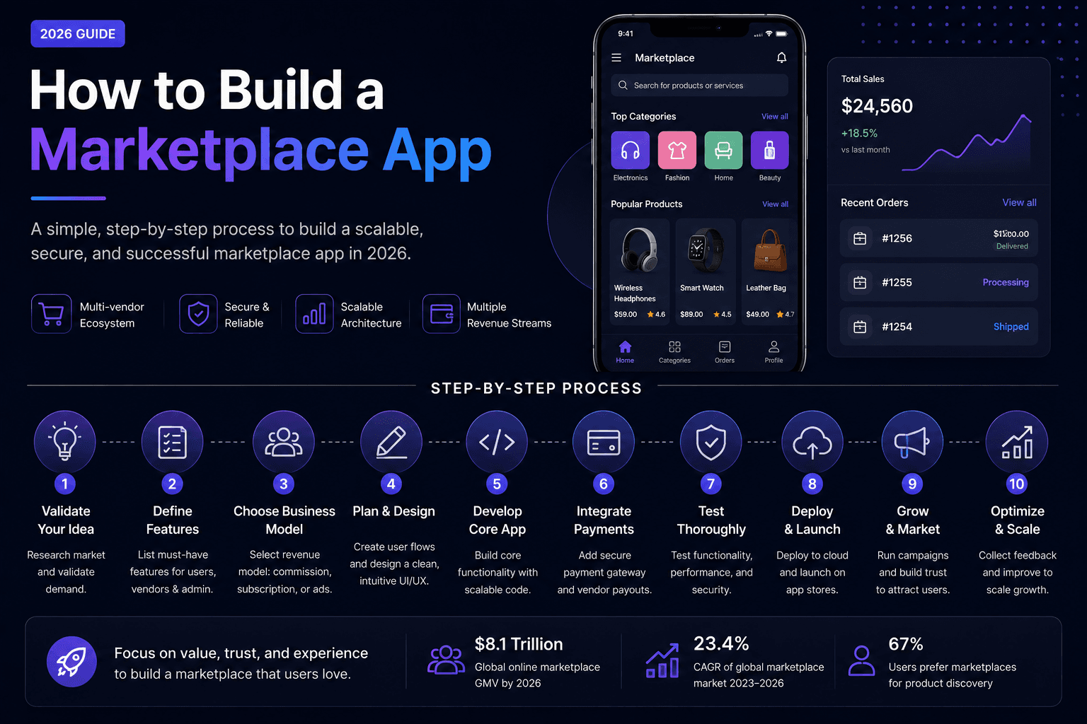 How to Build a Marketplace App: Guide (2026)