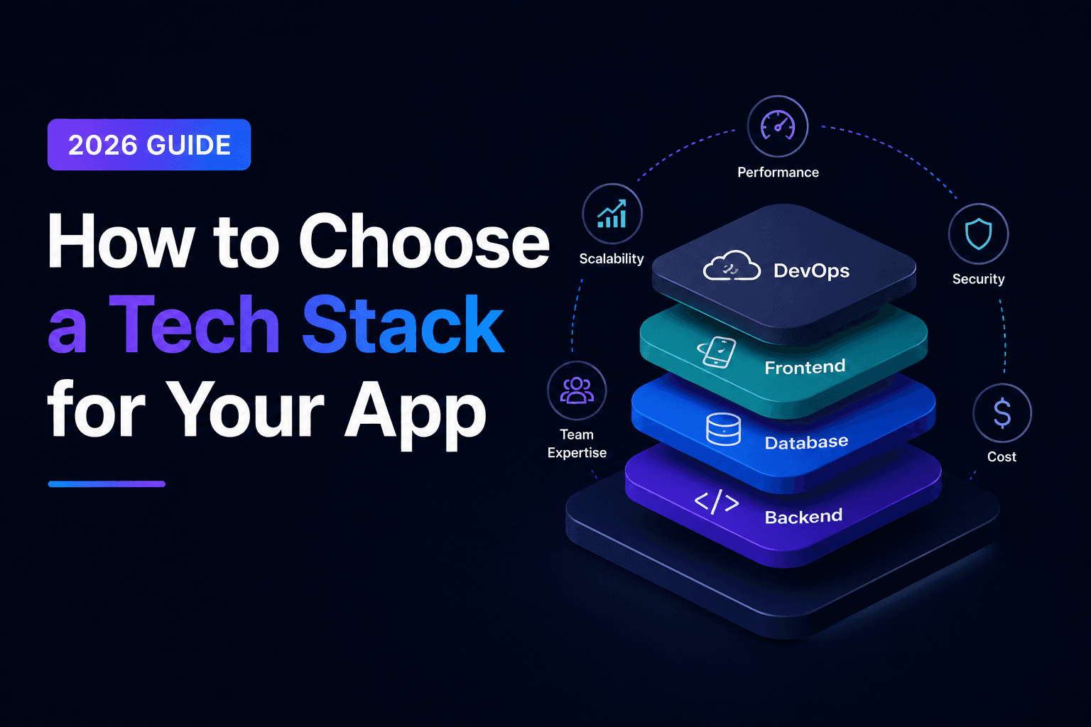 How to Choose a Tech Stack for Your App (2026)
